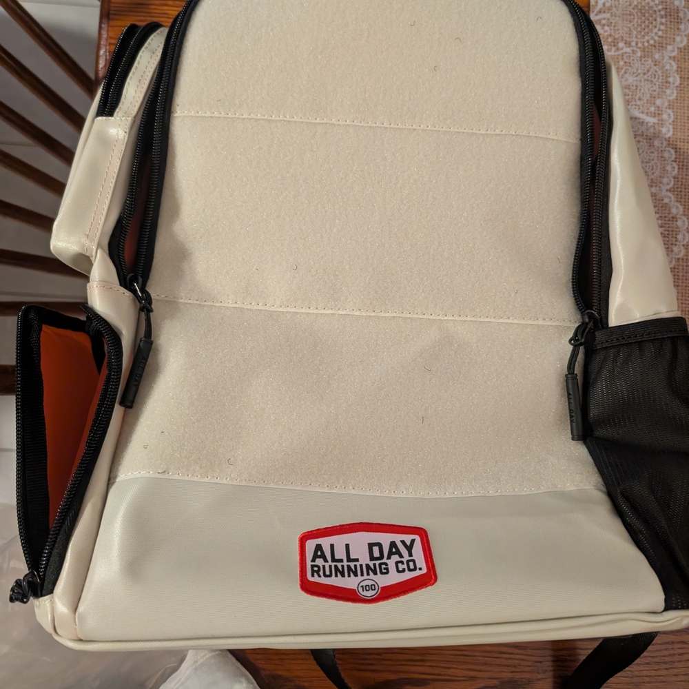 All Day Running Company Cream Backpack